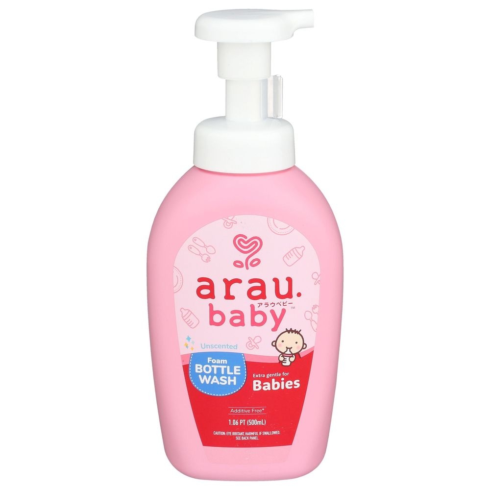 arau.baby Unscented Foam Bottle Wash, 500 Milliliter -- 12 per case