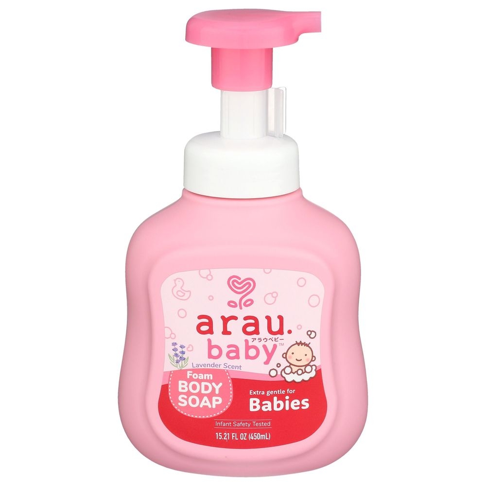 arau.baby Lavender Scent Foam Body Soap, 450 Milliliter -- 12 per case