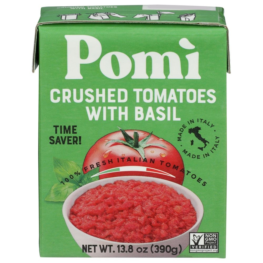 Pomì Crushed Tomatoes with Basil, 13.8 Ounce -- 12 per case