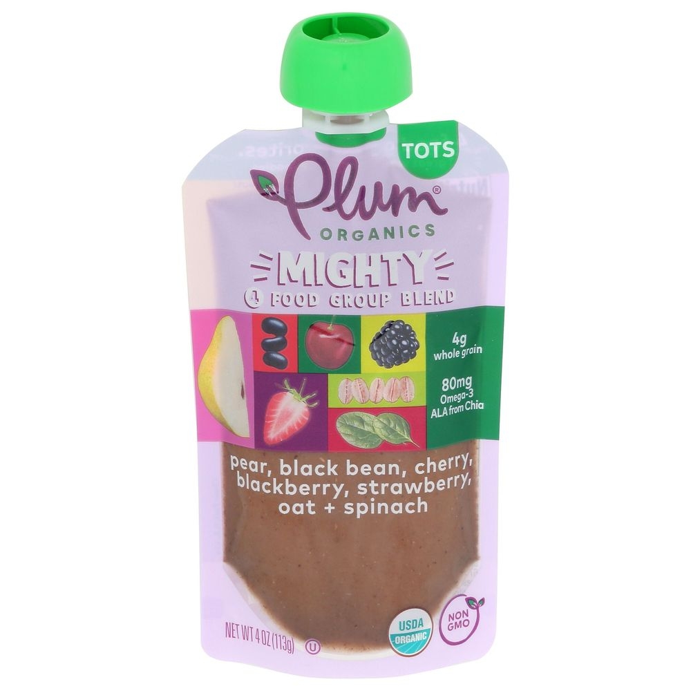 Plum Organics Mighty 4 Food Group Blend for Tots, 4 Ounce -- 12 per case