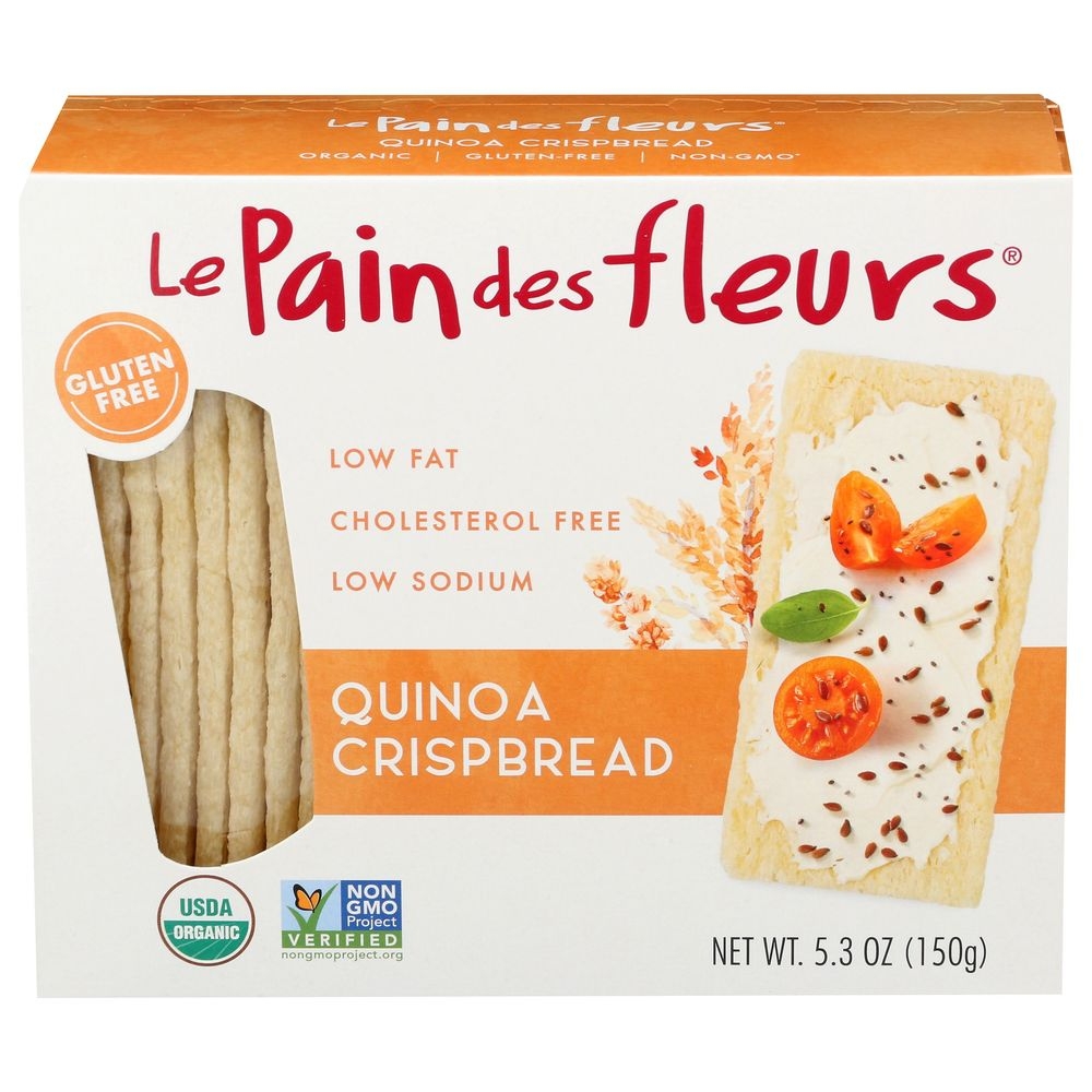 Le Pain Des Fleurs Quinoa Crispbread, 5.3 Ounce -- 6 per case