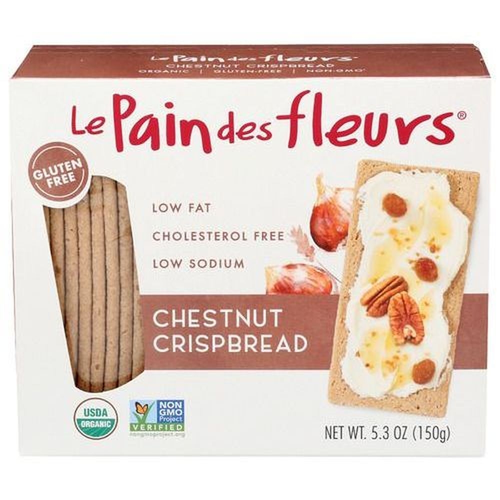 Le Pain Des Fleurs Organic Chestnut Crispbread, 5.3 Ounce -- 6 per case