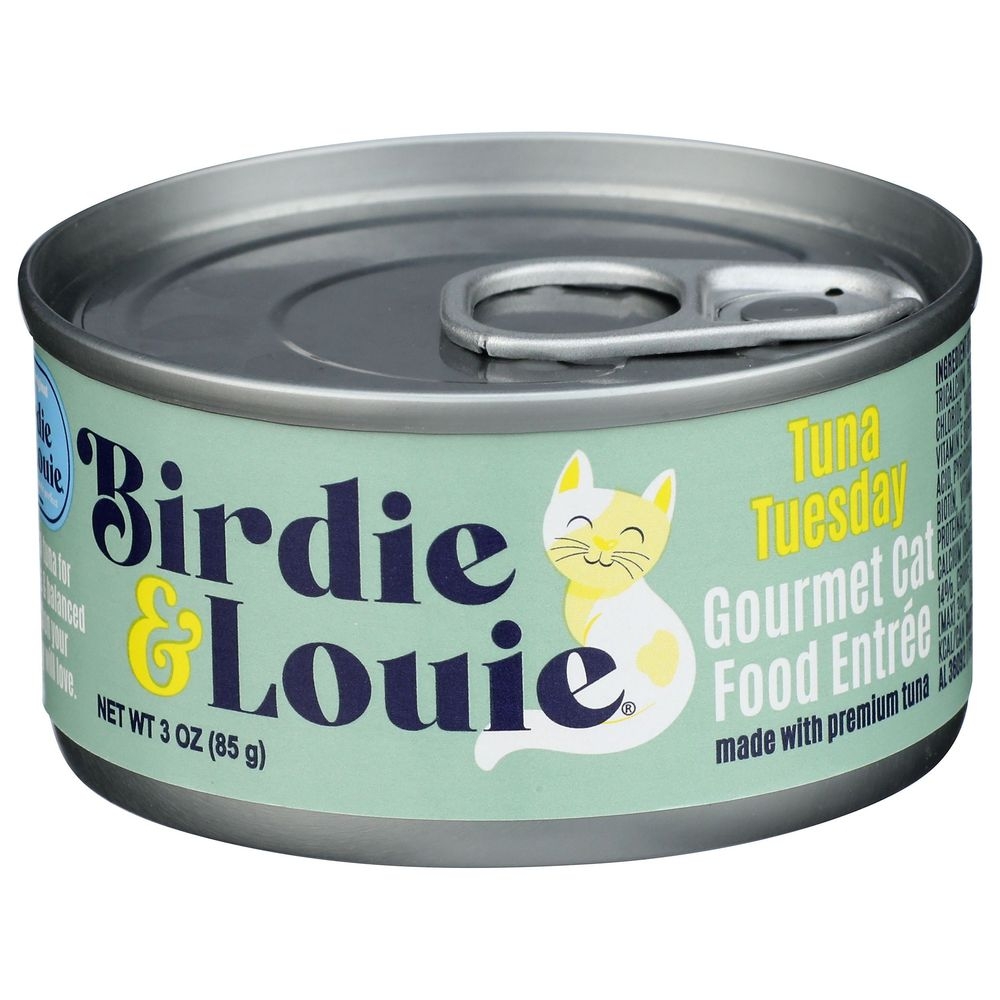 Birdie and Louie Gourmet Tuna Tuesday Cat Food, 3 Ounce -- 12 per case