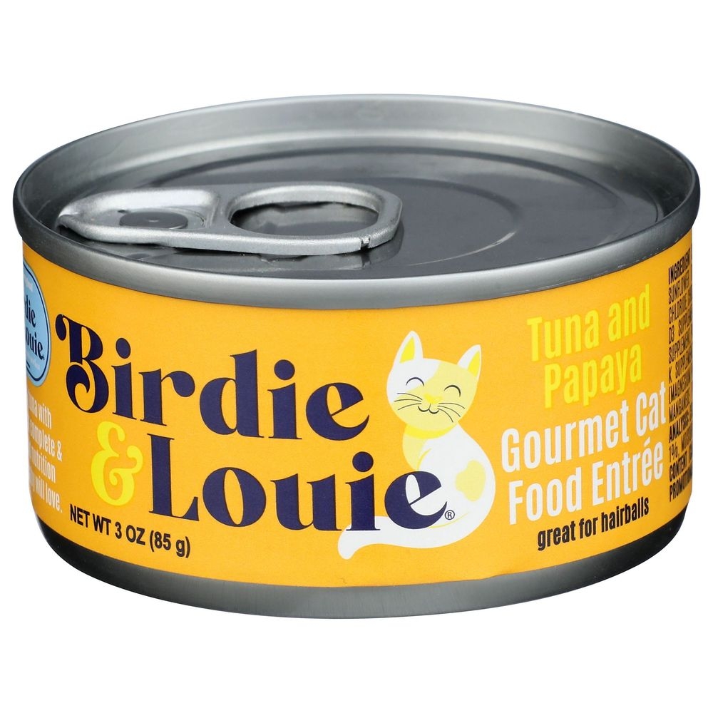 Birdie and Louie Tuna and Papaya Wet Cat Food, 3 Ounce -- 12 per case
