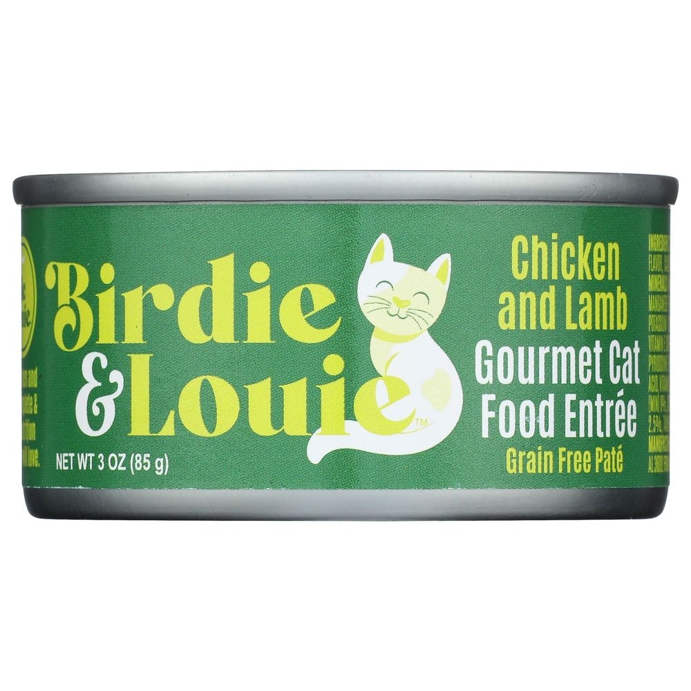 Birdie and Louie Chicken Lamb Cat Food, 3 Ounce -- 12 per case