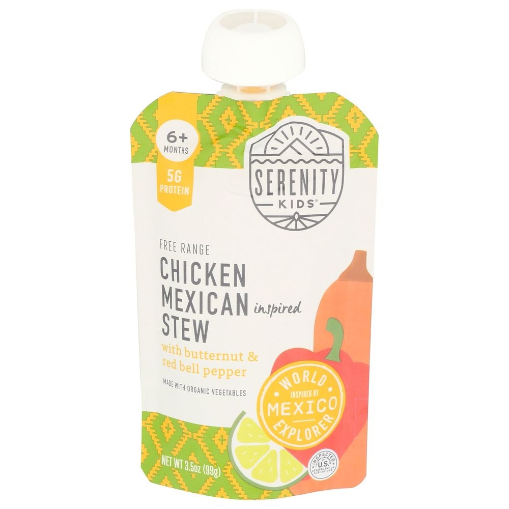 Serenity Kids Chicken Mexican Inspired Stew for 6 Plus Month Kids, 3.5 Ounce -- 6 per case