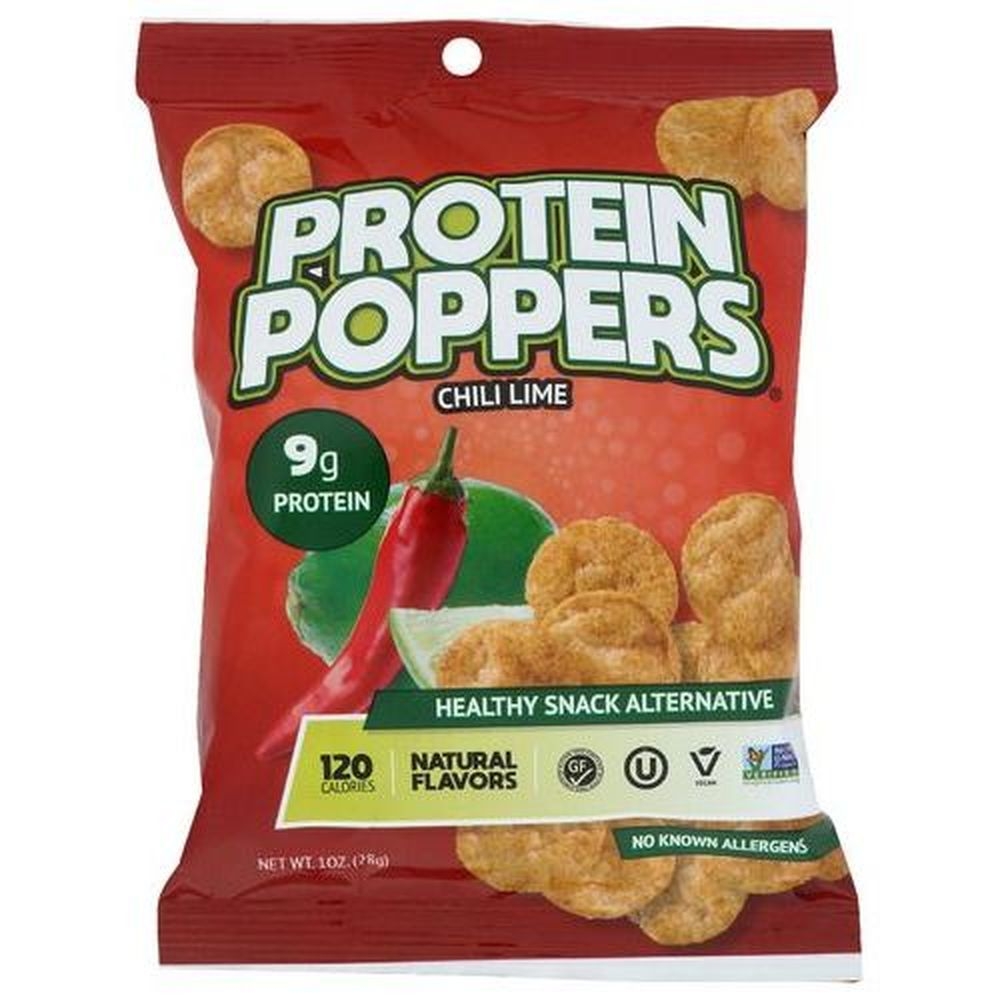 Protein Poppers Chili Lime Chips, 1 Ounce -- 10 per case
