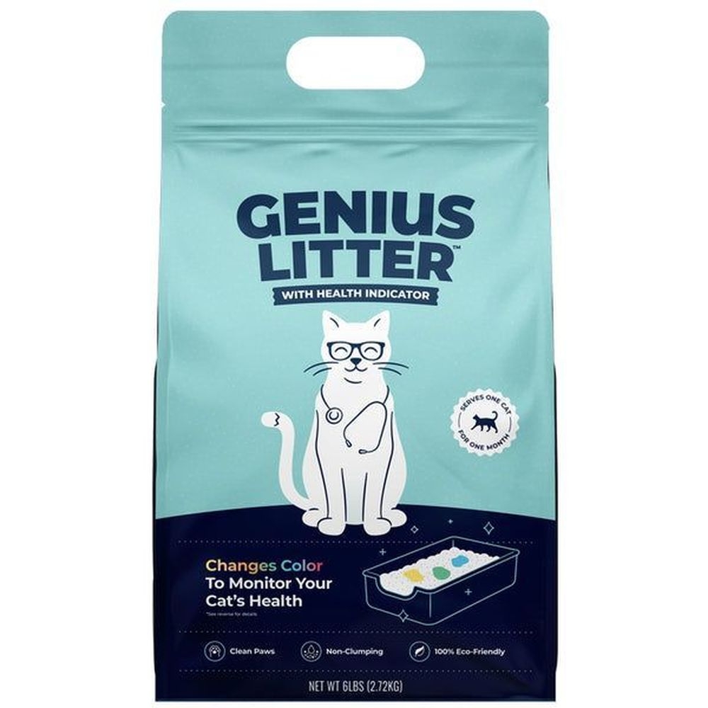 Alpha Paw Genius Litter Advanced Health Monitoring Cat Litter, 6 Pound -- 5 per case
