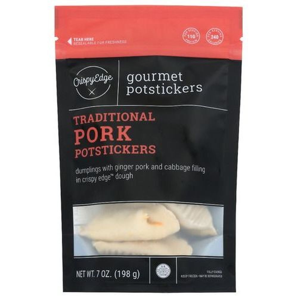 Crispy Edge Traditional Pork Potstickers, 7 Ounce -- 8 per case