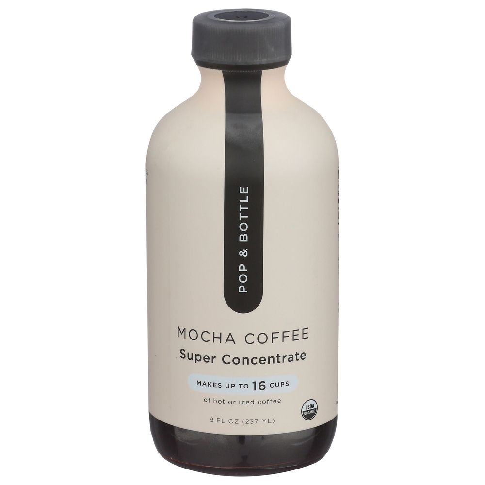 Pop and Bottle Mocha Coffee Super Concentrate, 8 Fluid Ounce -- 6 per case