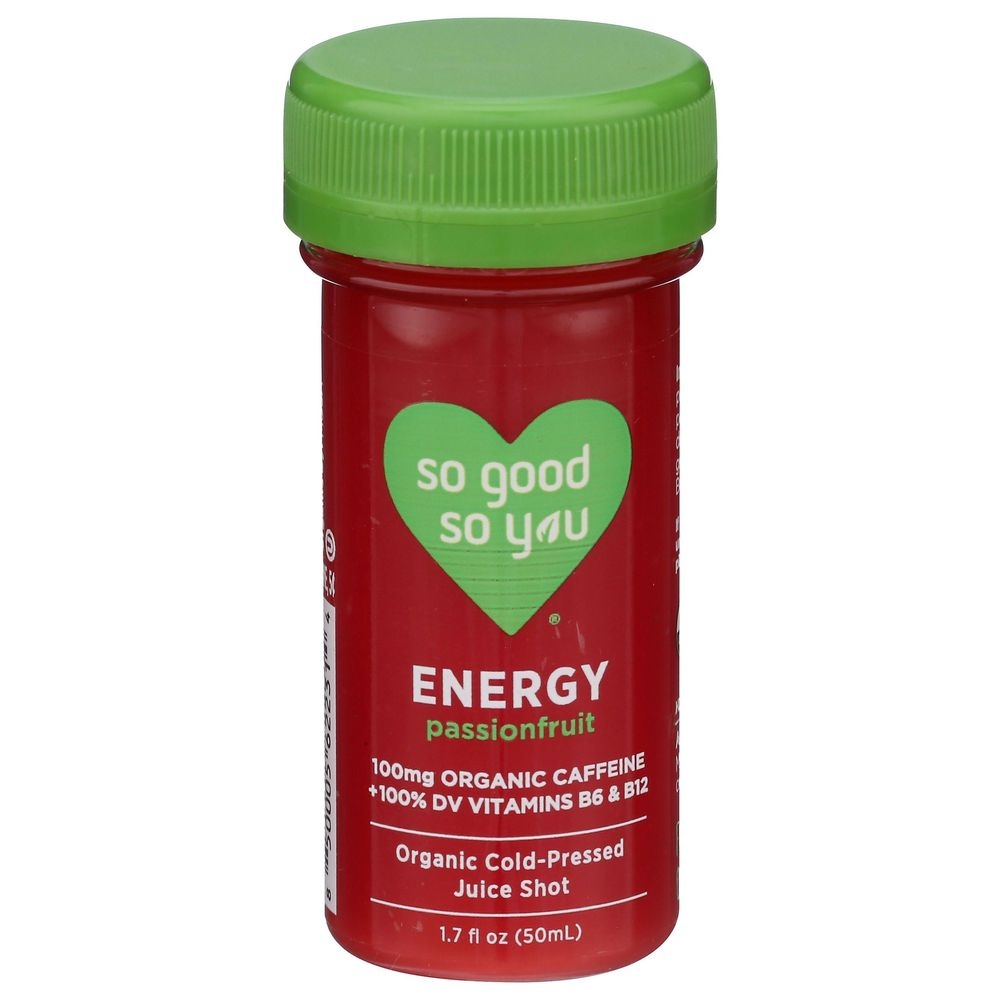 So Good So You Passionfruit Energy Shot, 1.7 Fluid Ounce -- 12 per case