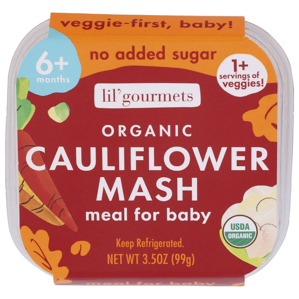 Lil Gourmets Organic Cauliflower Mash Meal for Baby, 3.5 Ounce -- 8 per case