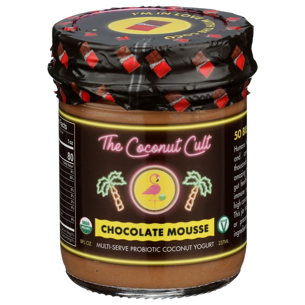 The Coconut Cult Organic Chocolate Mousse Probiotic Coconut Yogurt, 8 Fluid Ounce -- 6 per case