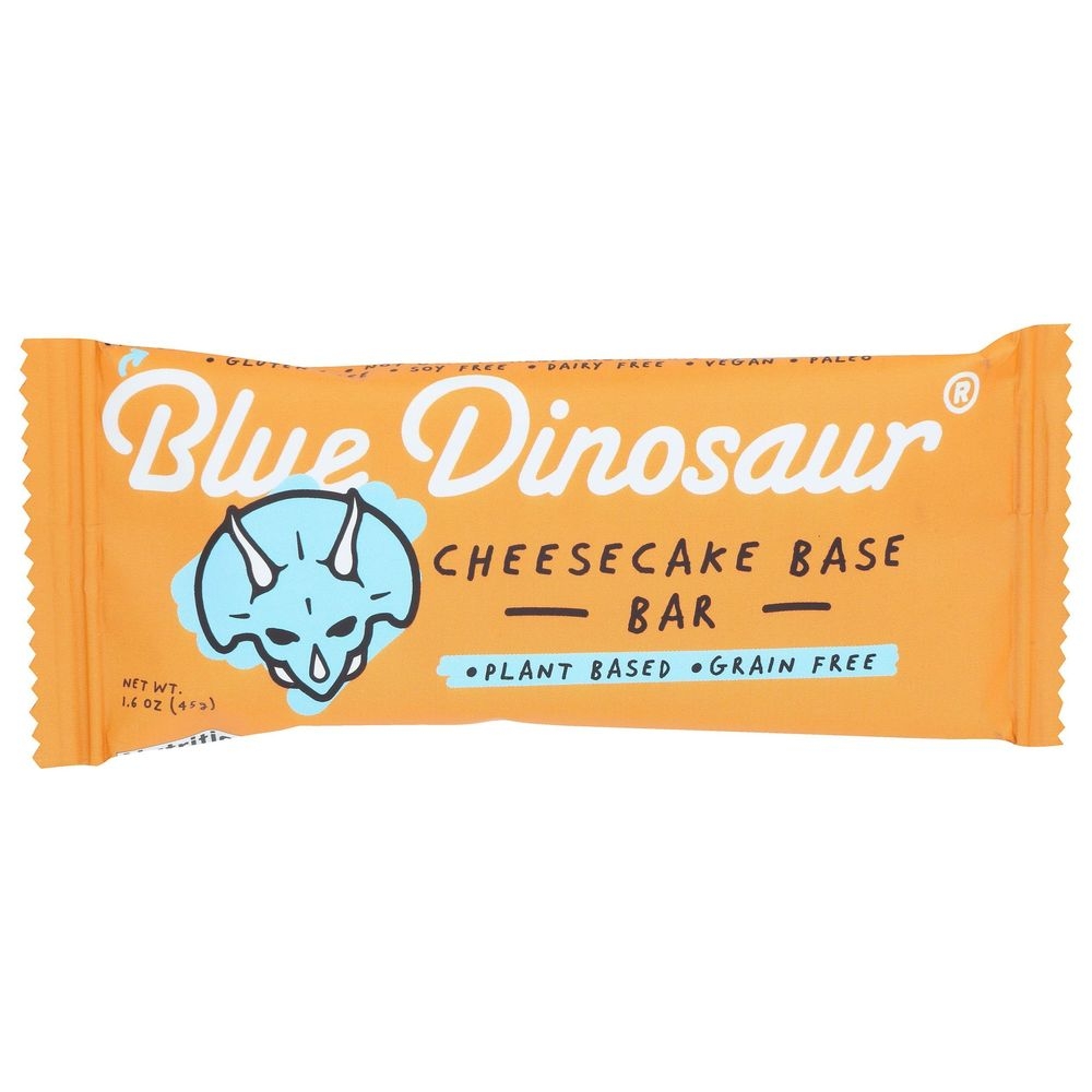 Blue Dinosaur Cheesecake Base Snack Bar, 1.6 Ounce -- 12 per case