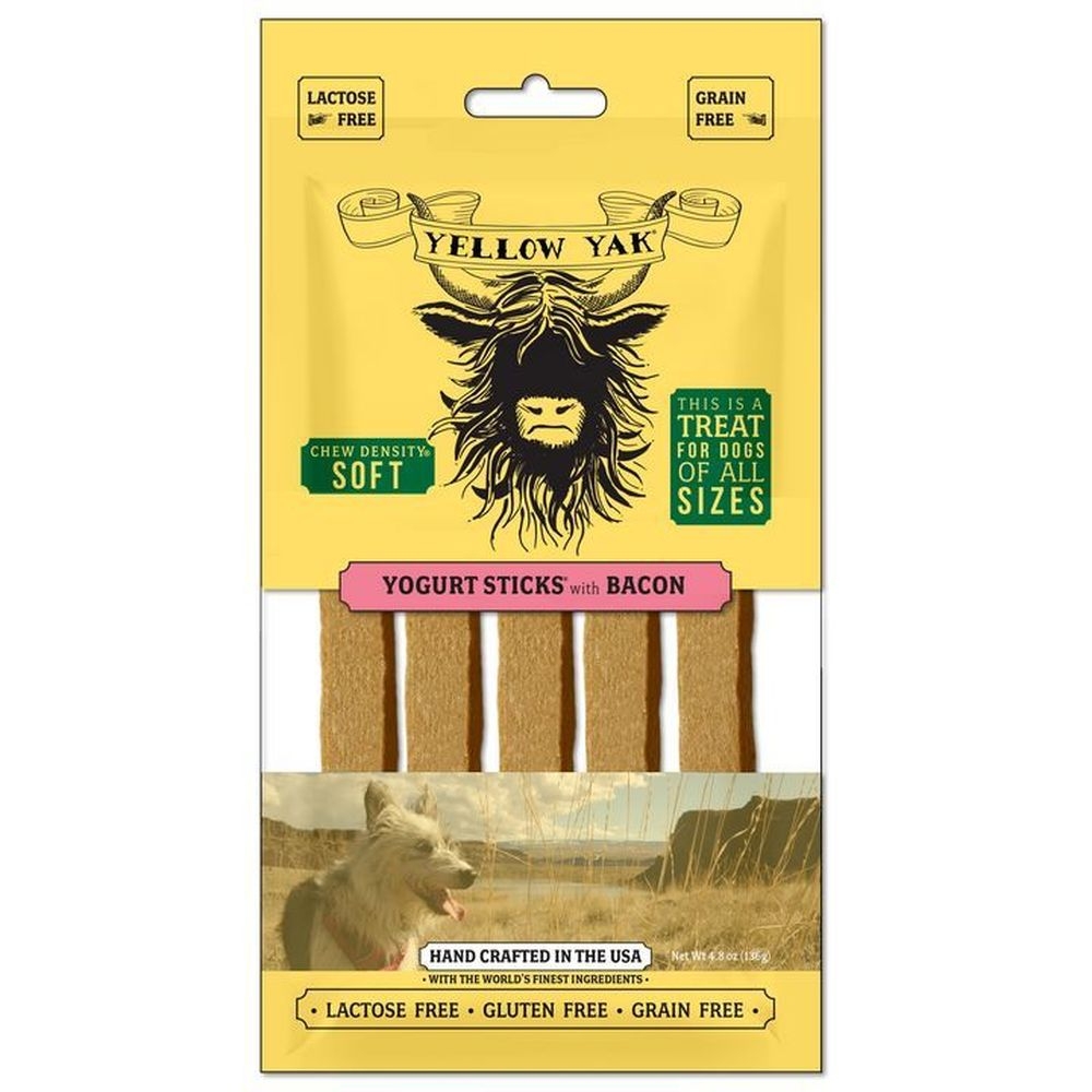 Yellow Yak Bacon Yogurt Sticks Dog Treat, 4.8 Ounce -- 5 per case