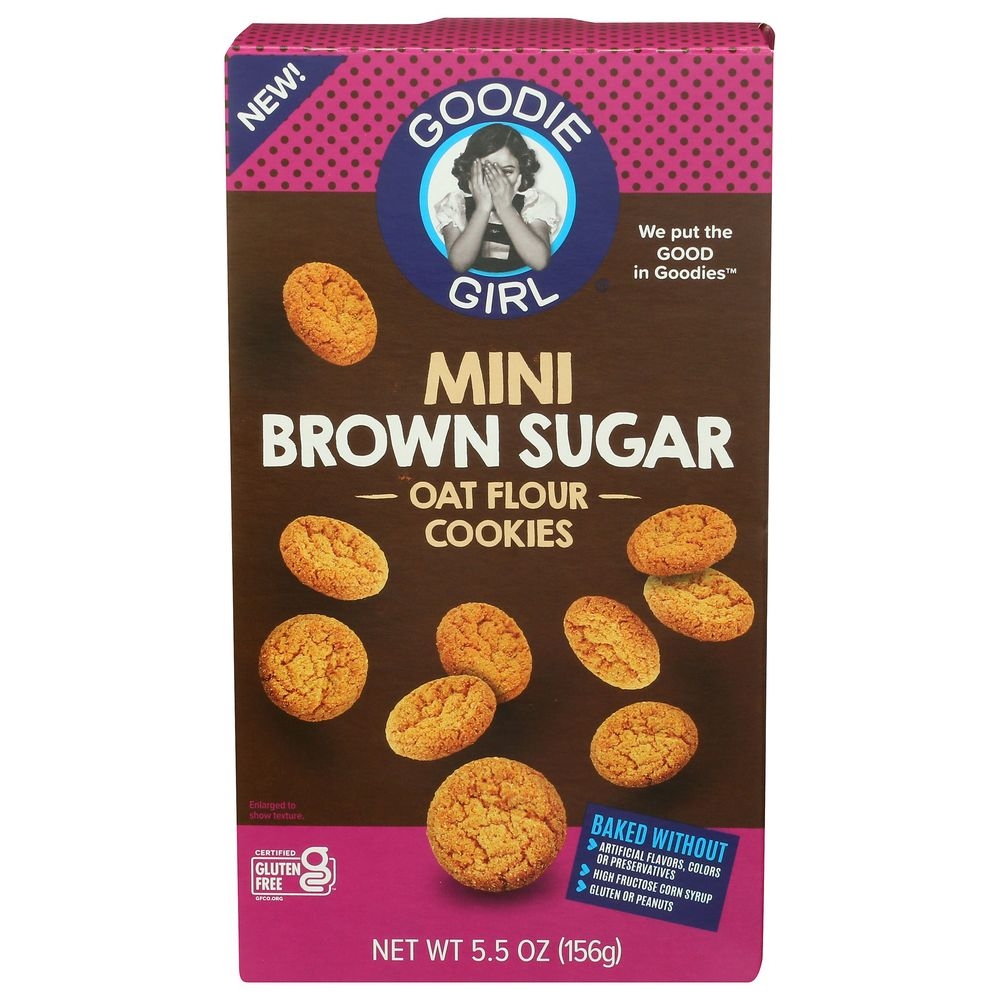 Goodie Girl Mini Brown Sugar Cookies, 5.5 Ounce -- 6 per case
