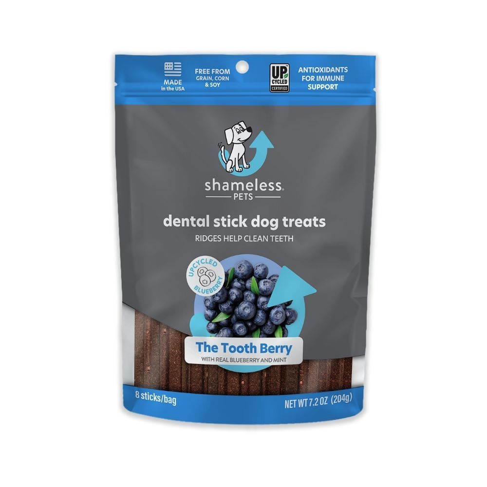 Shameless Pets The Tooth Berry Dental Stick Dog Treats, 7.2 Ounce