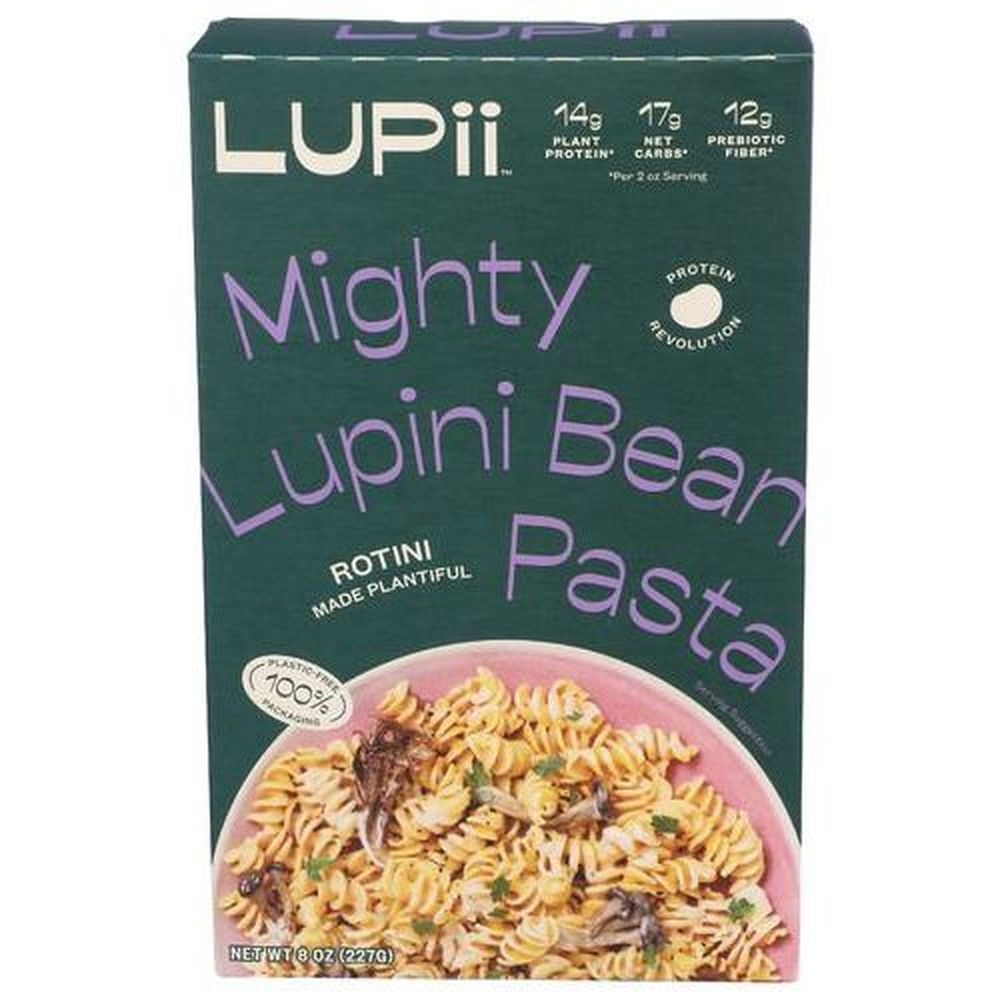 Lupii Mighty Lupini Bean Rotini Pasta, 8 Ounce -- 6 per case