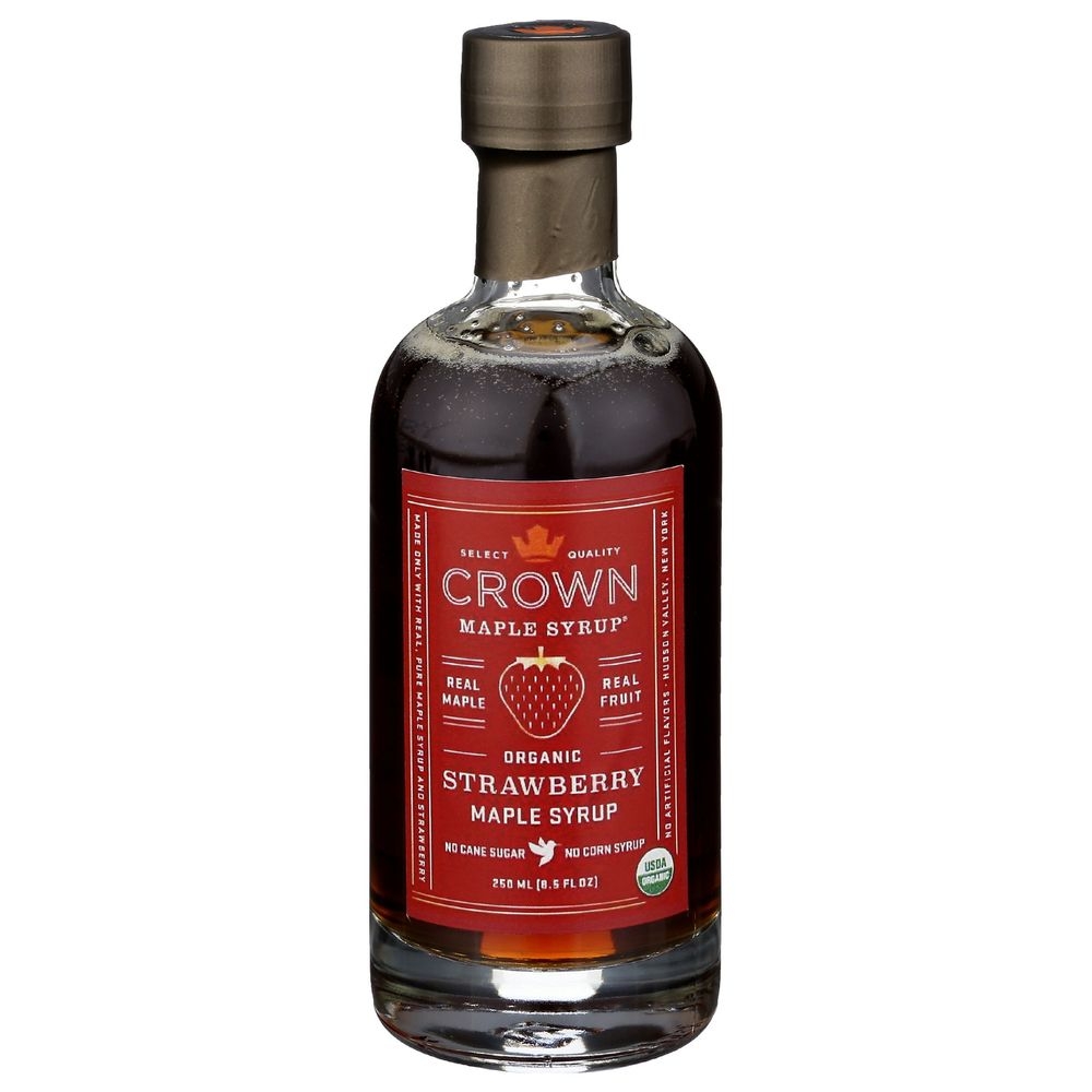 Crown Maple Organic Strawberry Maple Syrup, 8.5 Fluid Ounce -- 8 per case