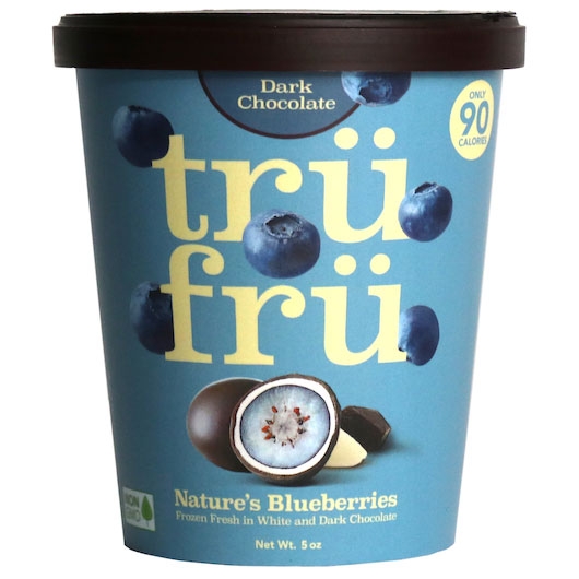 Tru Fru Grab and Share Hyper Chilled Whole Blueberries Immersed in White and Dark Chocolate, 5 Ounce -- 8 per case