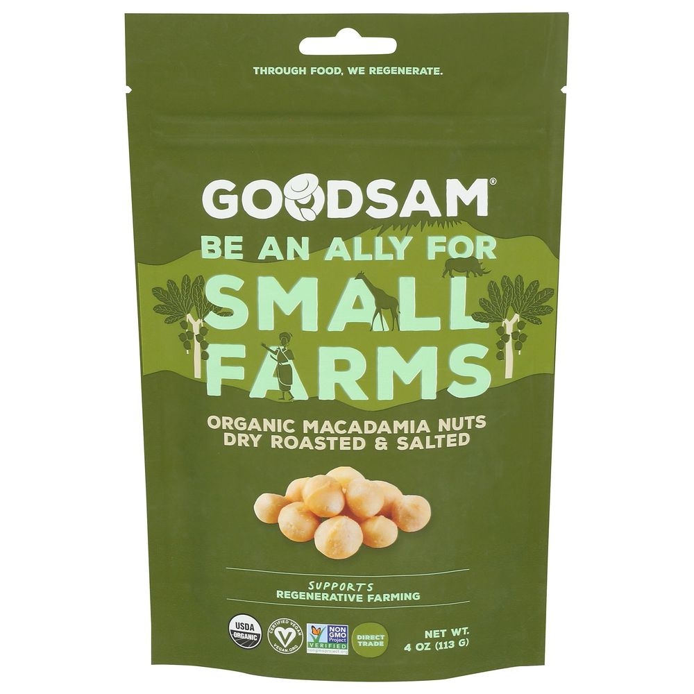 Goodsam Dry Roasted and Salt Macadamia Nuts, 4 Ounce -- 8 per case