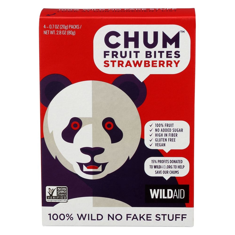 Chum Strawberry Fruit Bites, 2.83 Ounce -- 6 per case