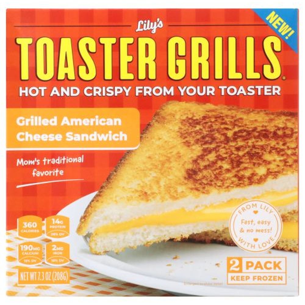 Lilys Toaster Grills Grilled American Cheese Sandwich, 6.8 Ounce -- 8 per case