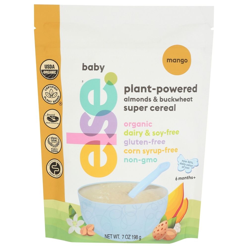 Else Organic Plant Powered Mango Flavor Almond and Buckwheat Super Cereal, 7 Ounce -- 6 per case