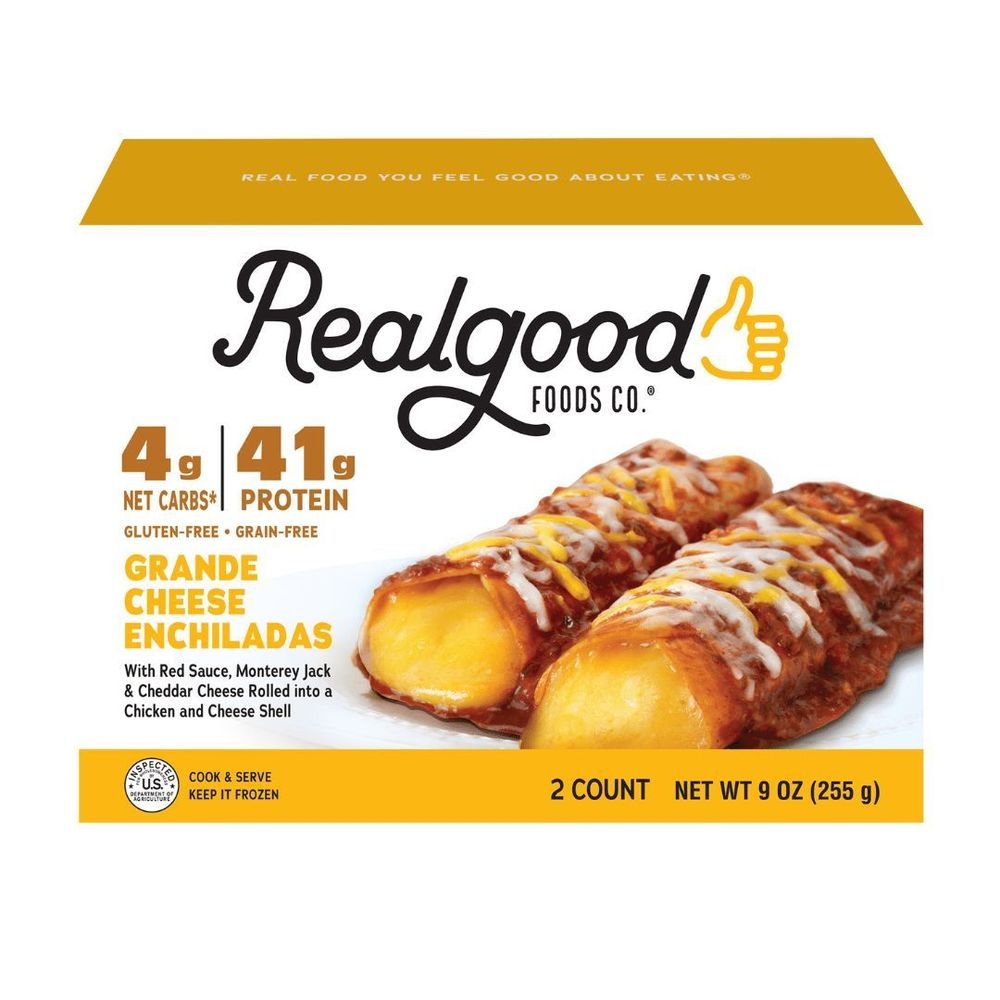 Real Good Foods Grande Cheese Enchiladas, 9 Ounce -- 8 per case
