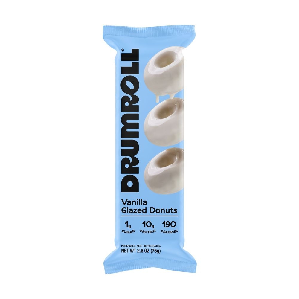Drumroll Plant Based Vanilla Glazed Donuts, 2.6 Ounce -- 12 per case