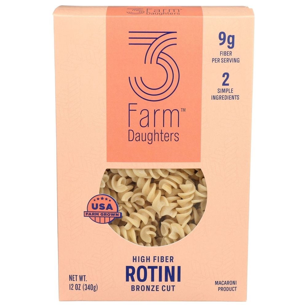 3 Farm Daughters Rotini Pasta, 12 Ounce -- 8 per case