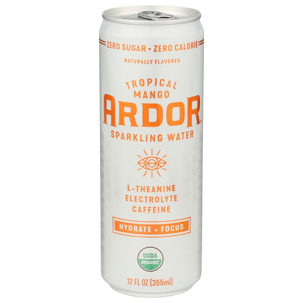 Ardor Organic Tropical Mango Sparkling Water, 12 Fluid Ounce -- 12 per case