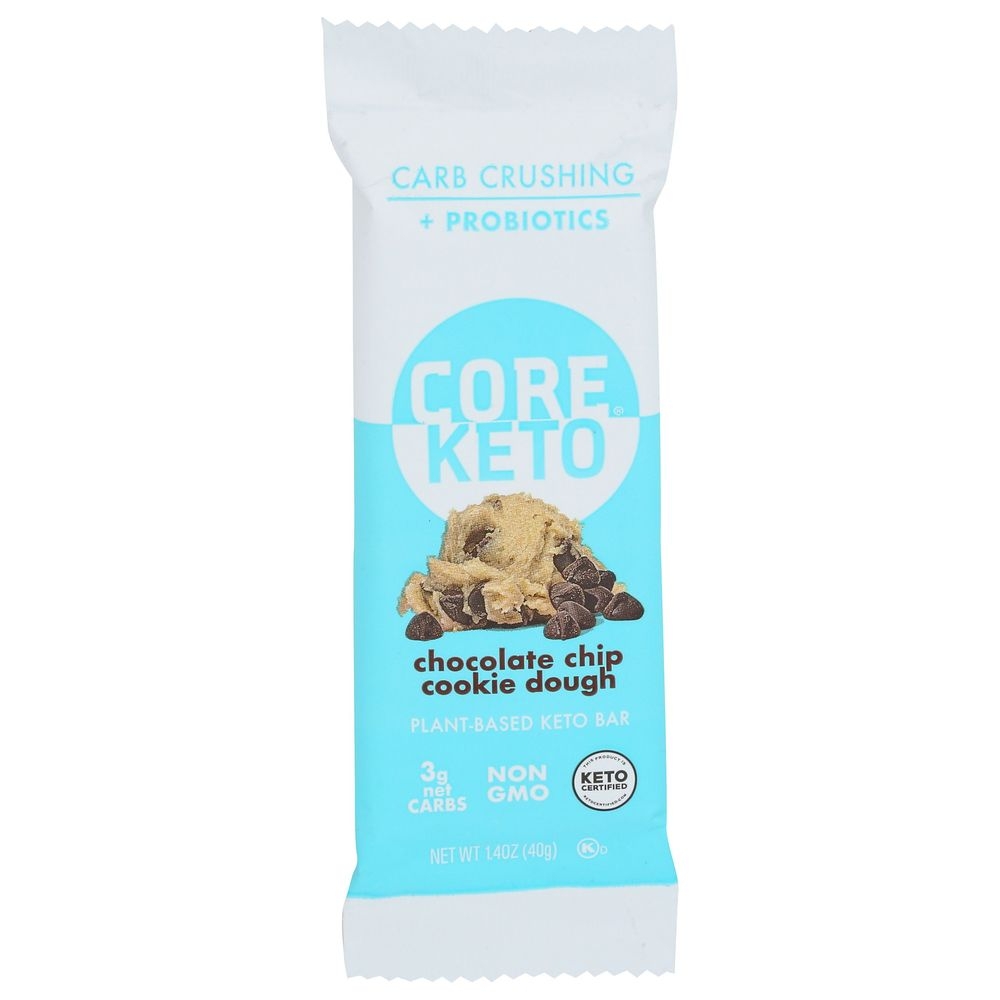 Core Chocolate Chip Cookie Dough Keto Bar, 1.4 Ounce -- 10 per case