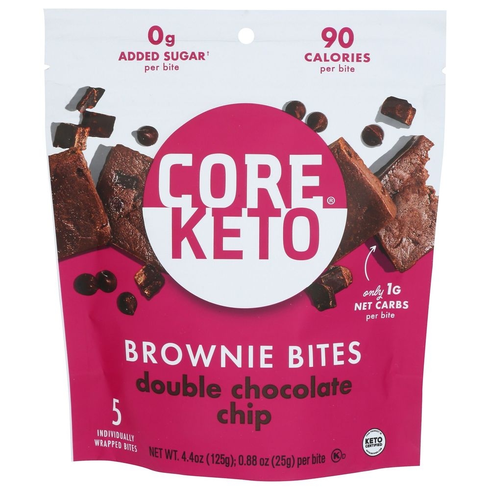 Core Double Chocolate Chip Brownie Bites, 4.4 Ounce -- 6 per case