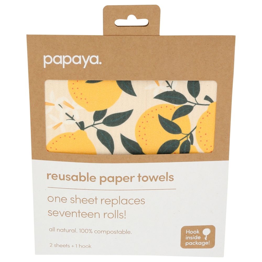 Papaya Squeeze Reuse Paper Towel, 2 count -- 10 per case