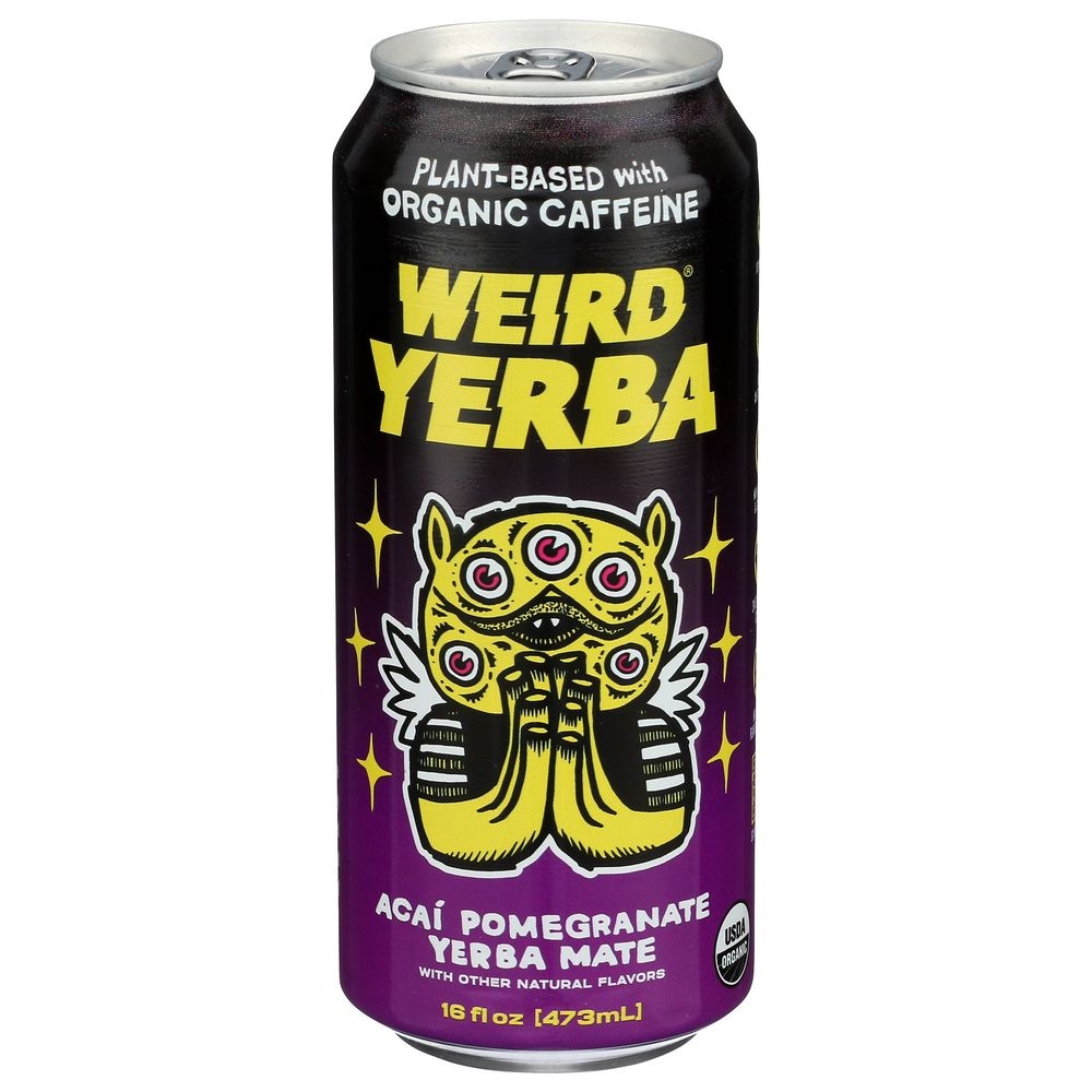 Drink Weird Acai Pomegranate Yerba Mate, 16 Fluid Ounce -- 12 per case