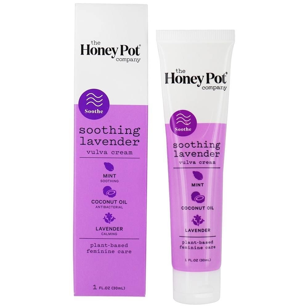 The Honey Pot Soothing Lavender Vulva Cream, 1 Fluid Ounce