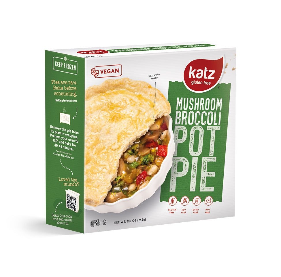 Katz Gluten Free Garden Mushroom Broccoli Pot Pie, 9 Ounce -- 6 per case