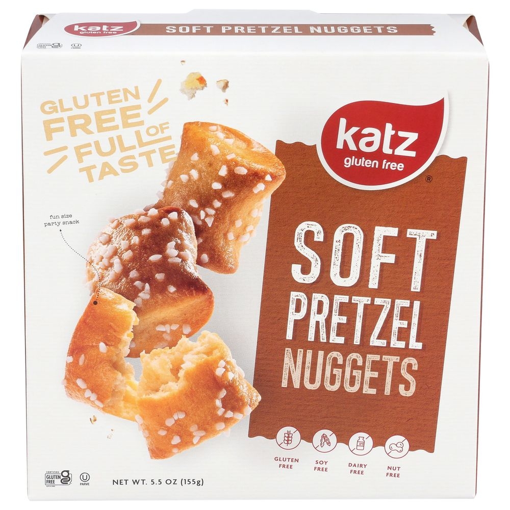 Katz Gluten Free Soft Pretzel Nuggets, 5.5 Ounce -- 6 per case