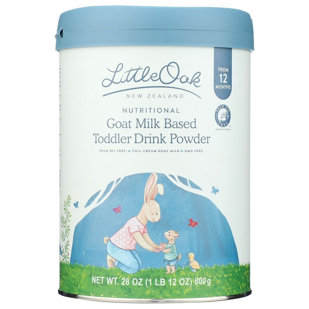 LittleOak Natural Goat Milk Toddler Drink Powder, 28 Fluid Ounce -- 6 per case