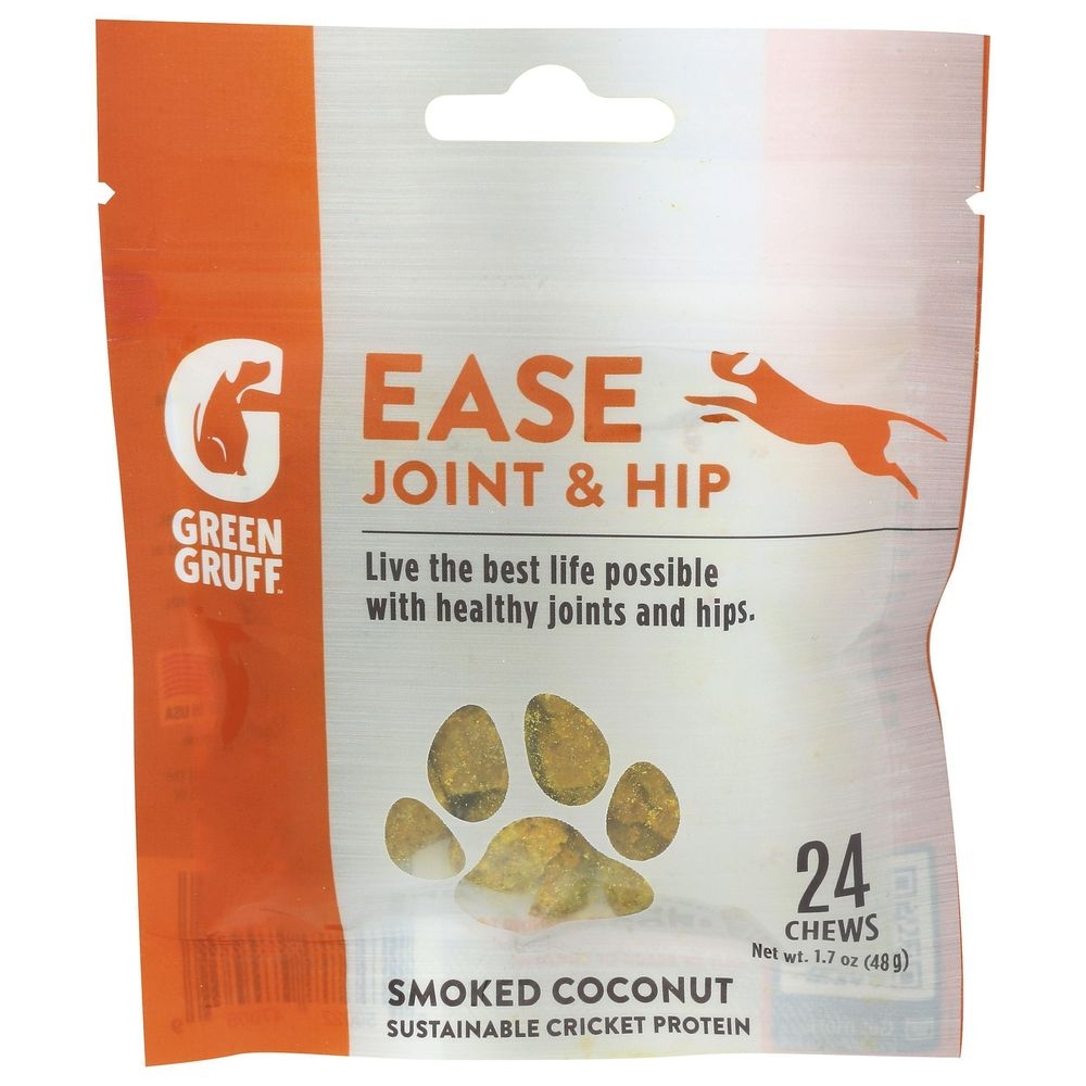 Green Gruff Ease Hip and Joint Soft Chew Dog Supplement, 24 count -- 6 per case