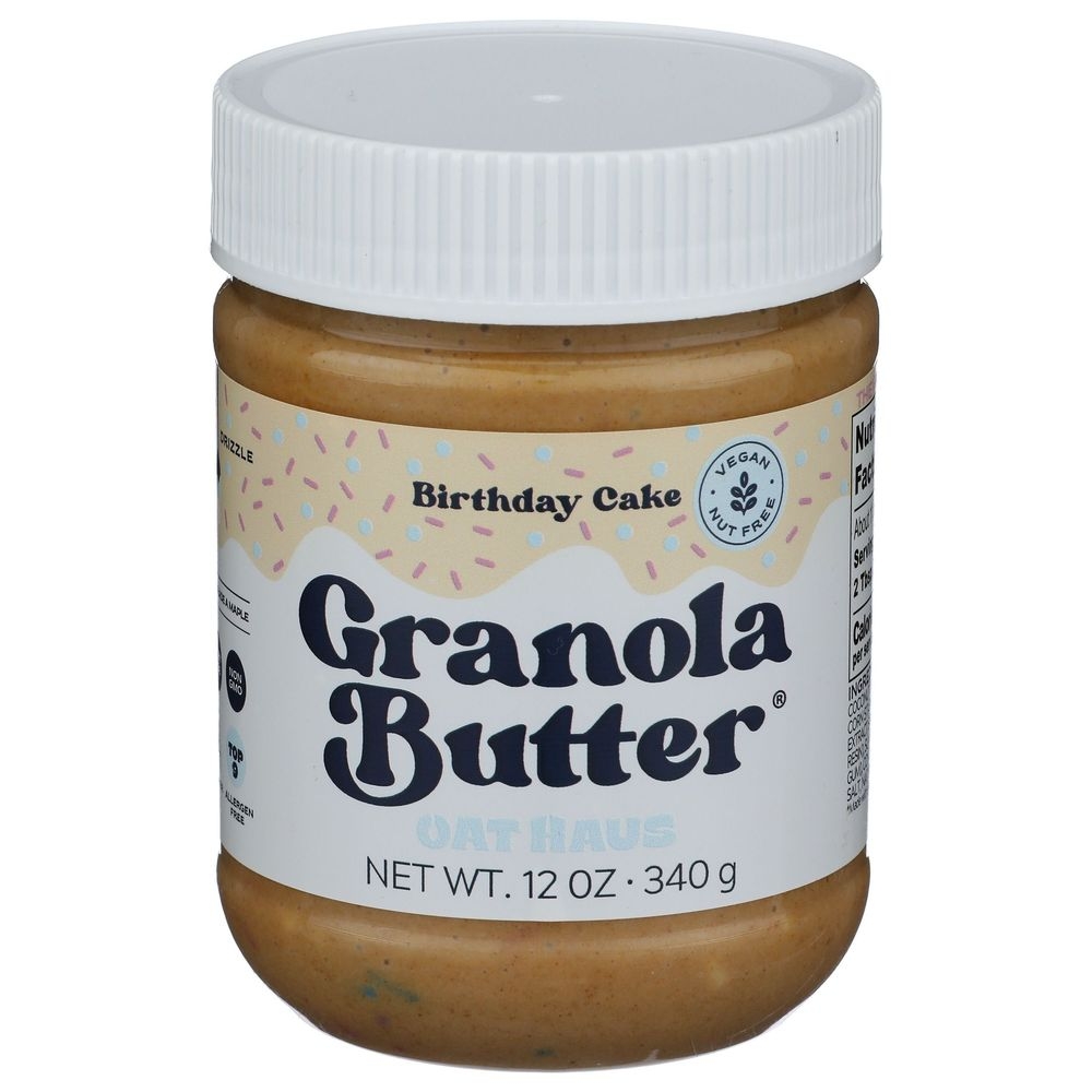 Oat Haus Birthday Cake Granola Butter, 12 Ounce -- 6 per case