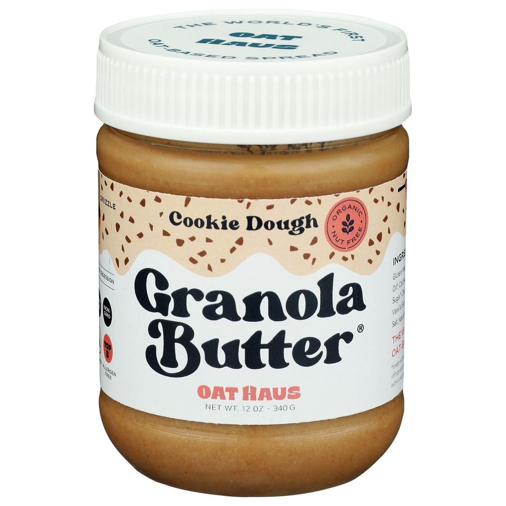 Oat Haus Cookie Dough Granola Butter, 12 Ounce -- 6 per case
