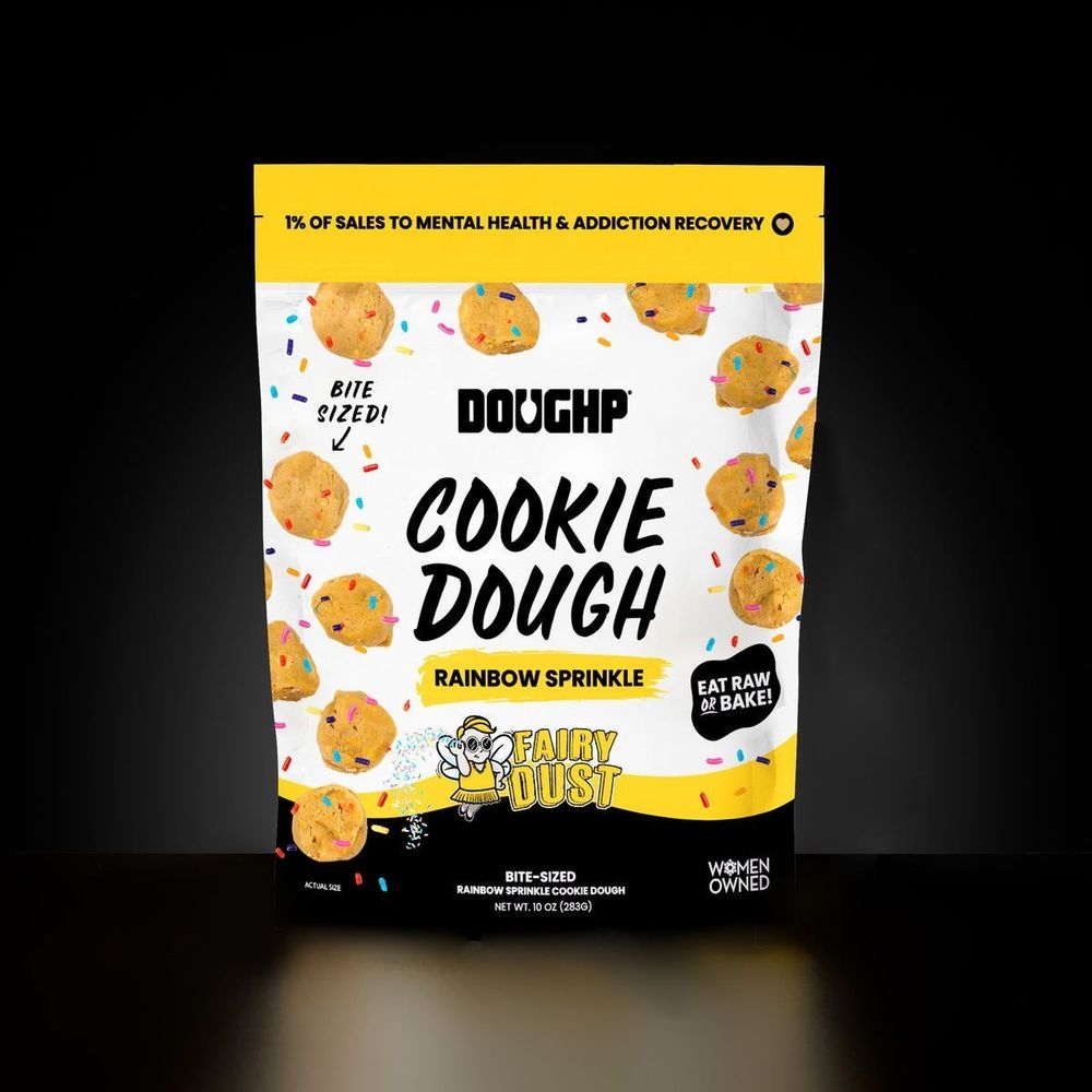 Doughp Rainbow Sprinkle Cookie Dough Drops, 10 Ounce -- 6 per case