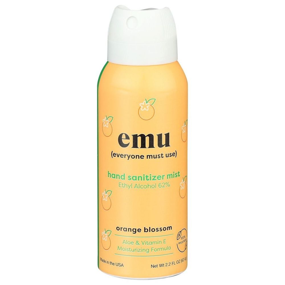 Emu Orange Blossom Hand Sanitizer Mist, 2.2 Ounce -- 6 per case
