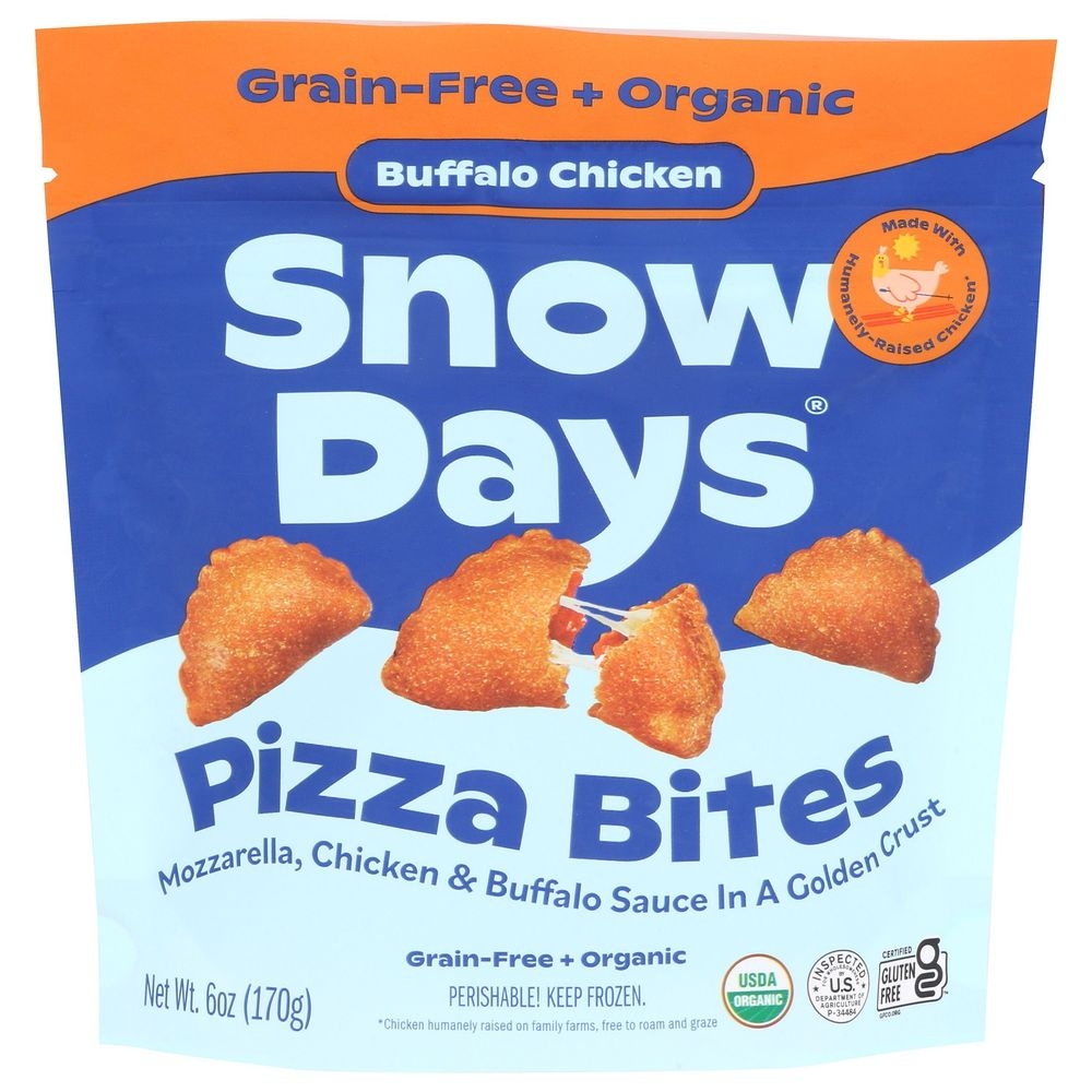 Snow Days Organic Buffalo Chicken Grain Free Pizza Bites, 6 Ounce -- 6 per case