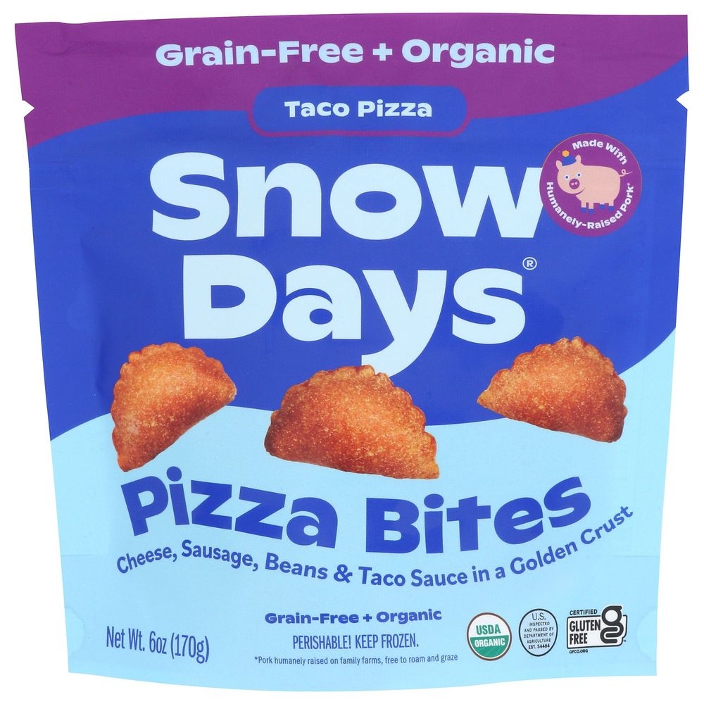 Snow Days Organic Taco Pizza Bites, 6 Ounce -- 6 per case