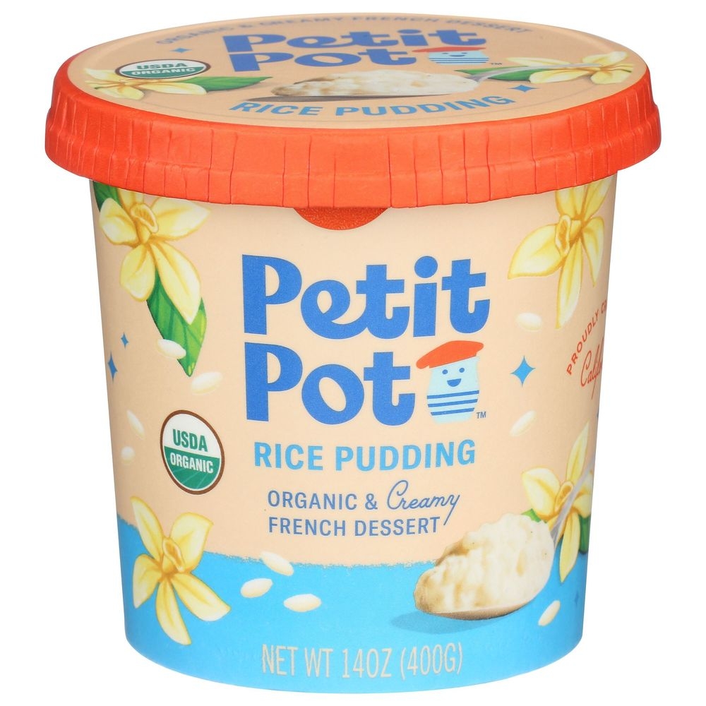 Petit Pot Organic and Creamy French Dessert Rice Pudding, 14 Ounce -- 6 per case.