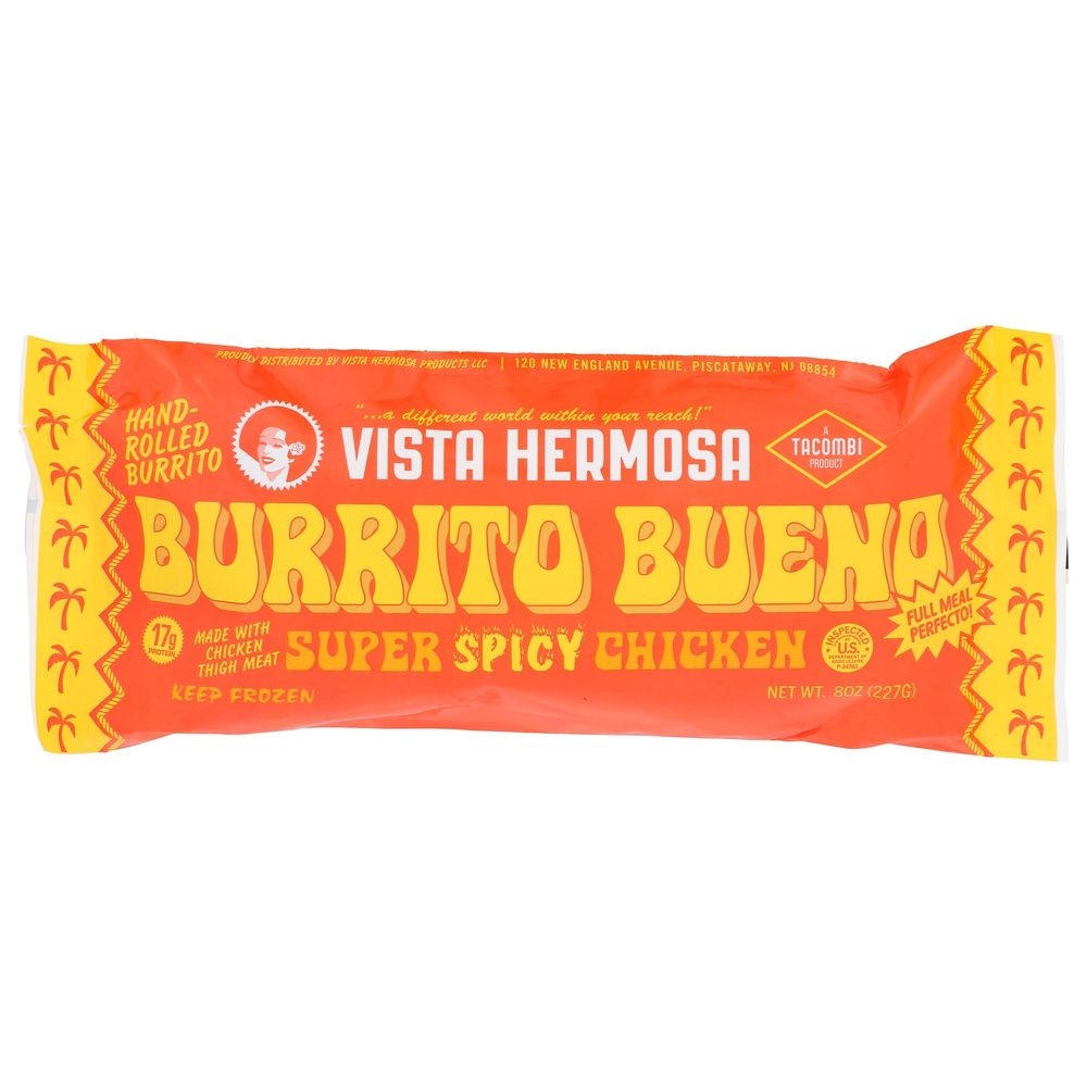 Vista Hermosa Bueno Super Spicy Chicken Burrito, 8 Ounce -- 10 per case