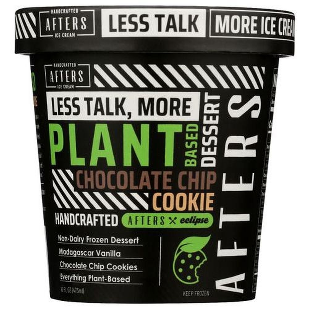 Afters Ice Cream - Chocolate Chip Cookie, 16 Ounce -- 8 per case
